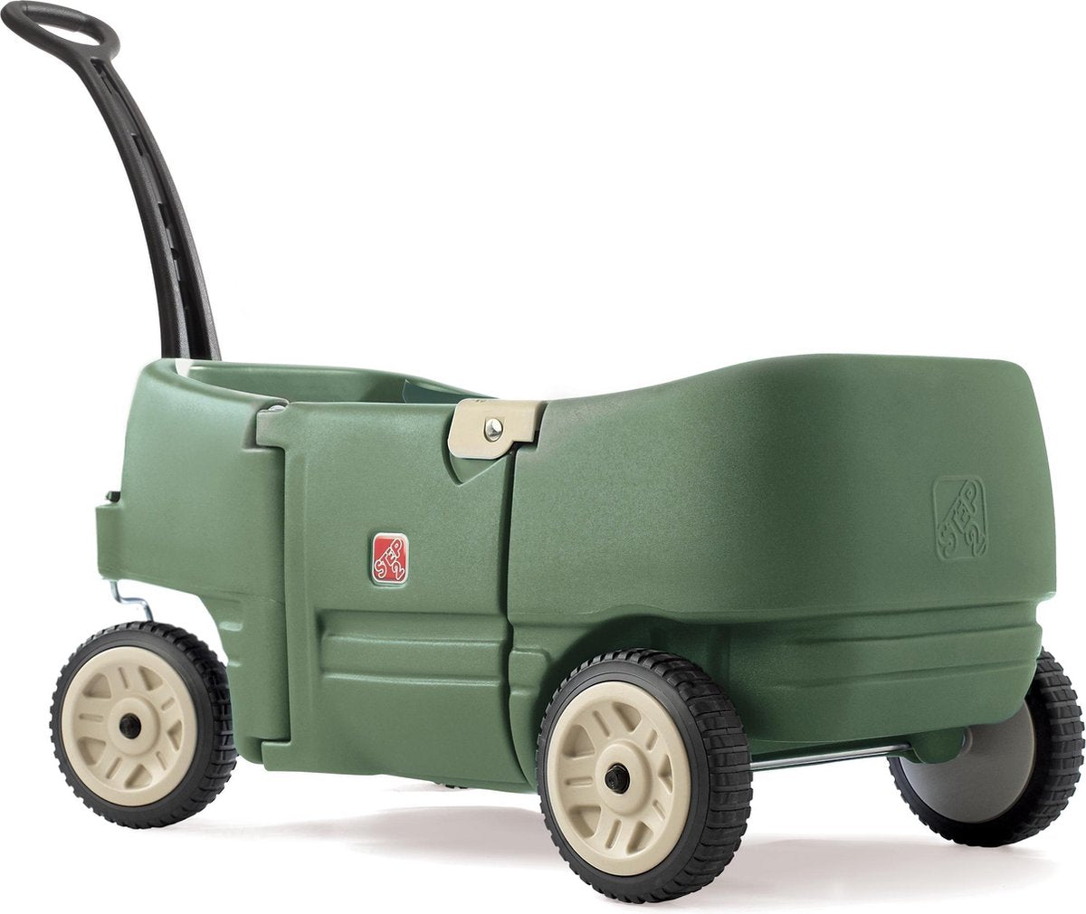 Step2 Bolderkar Wagon for Two Plus - Kunsstof bolderwagen - 2 zitjes met gordels