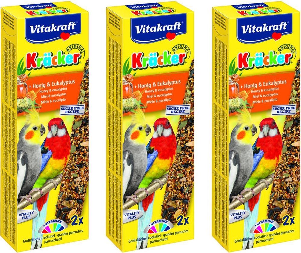 Lekkere Snack voor Valkparkiet Honing & Eucalyptus Per 3 stuks