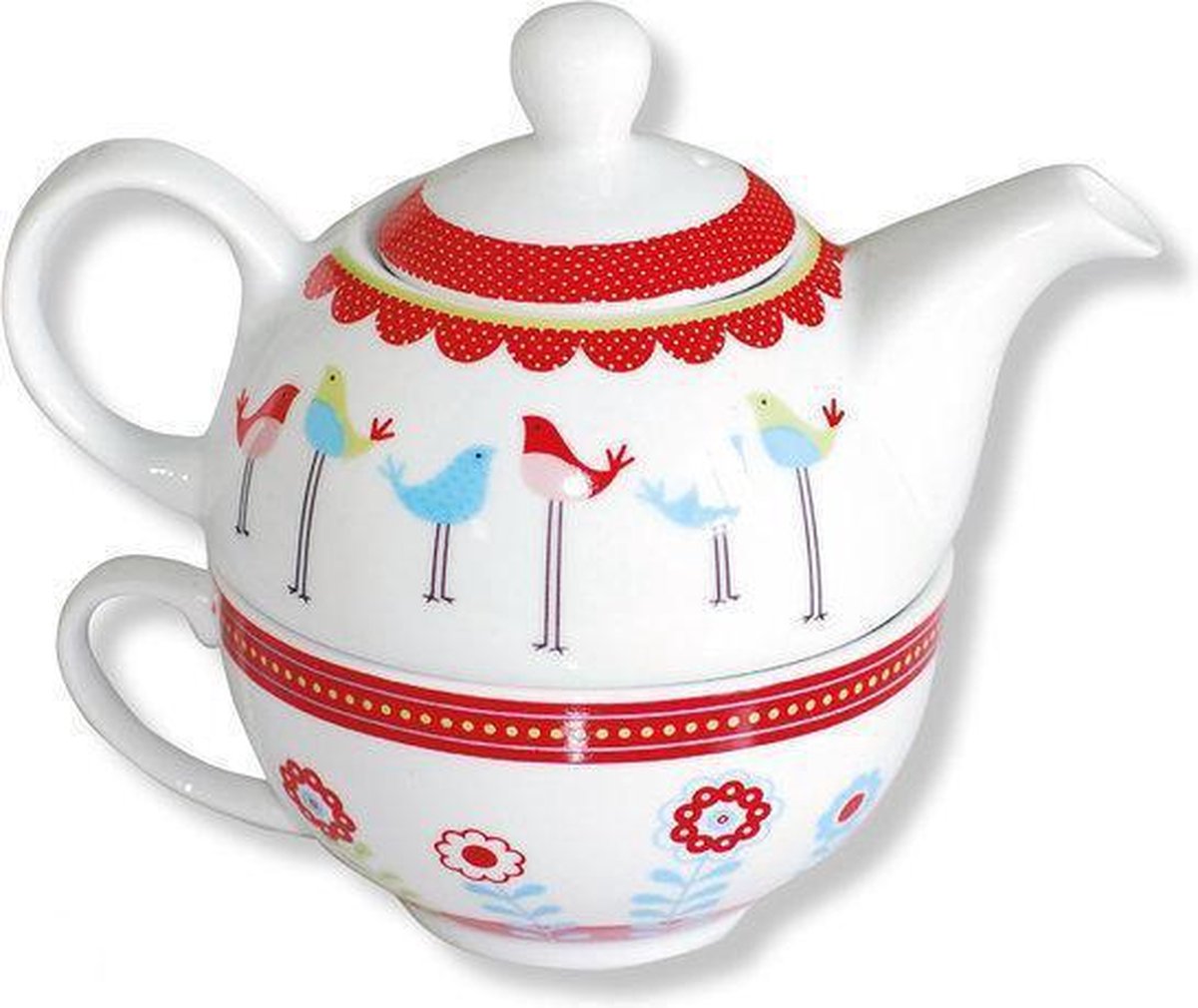Point-Virgule Vogeltjes Tea for One - 0.4 l - Porselein