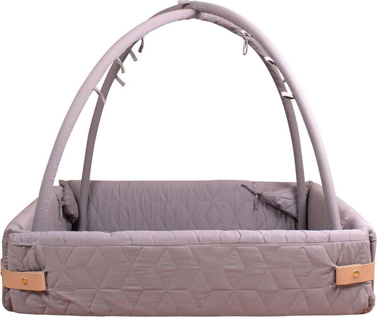 Filibabba Babynestje - Soft Quilt Dark Grey - One Size