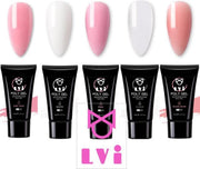 Elvi Polygel - Nagelverlenging - set van 5 kleuren 5x30 gr-Quick Instension- UV Gellak