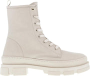 Tango | Romy welt new 2-c bone white leather biker boot - bone white sole | Maat: 39
