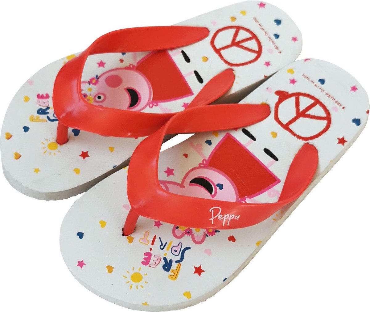 Arditex Teenslippers Peppa Pig Junior Pvc Wit/rood Maat 32