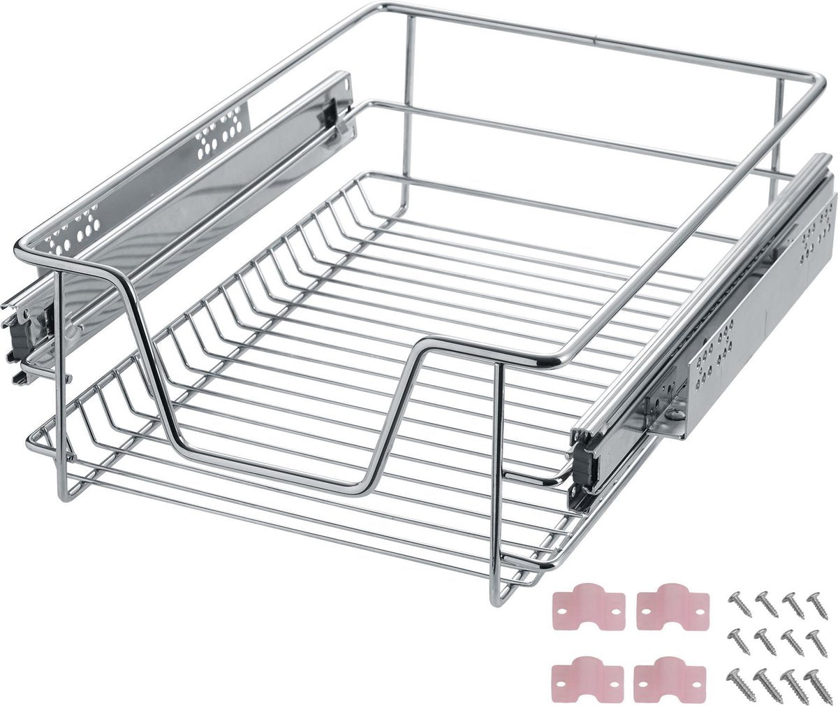 TecTake uitschuifbaar keukenrek - voor o.a. keukenkast - 40 cm breed - 402015
