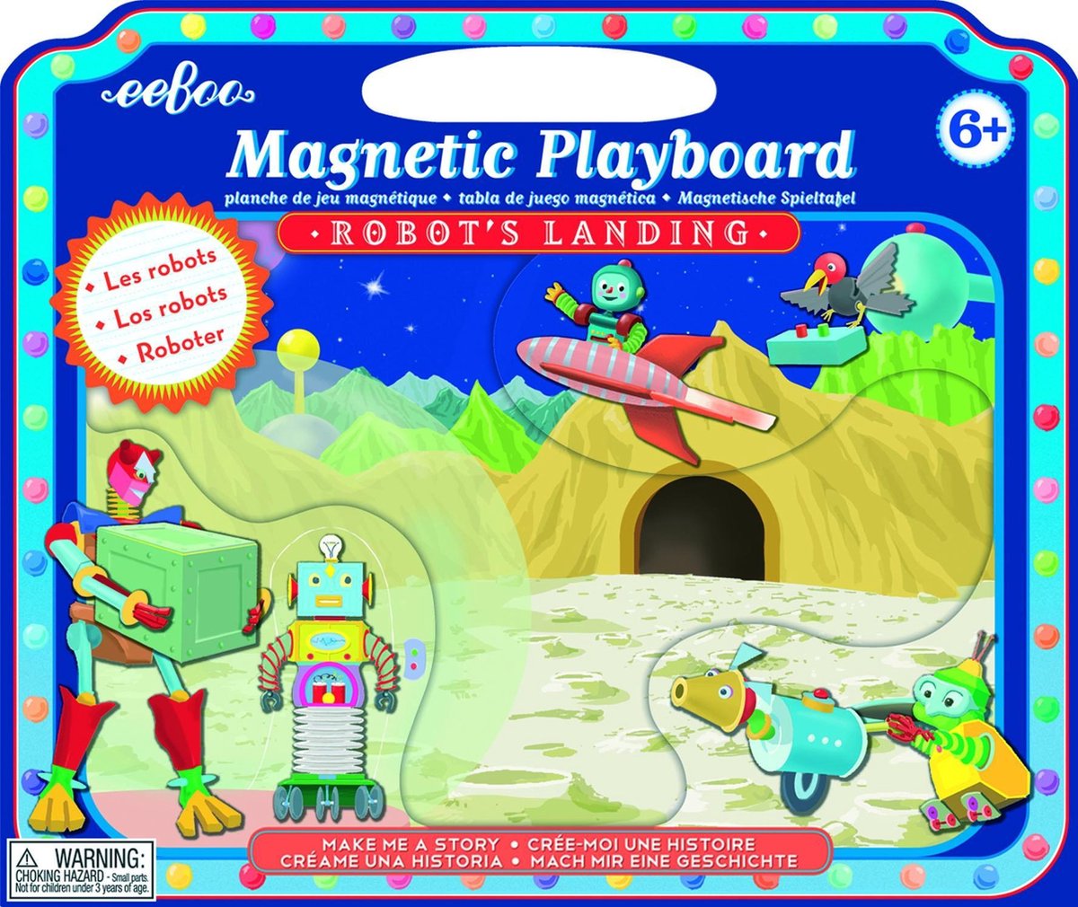Eeboo Magnetic Playboard: ROBOT'S LANDING