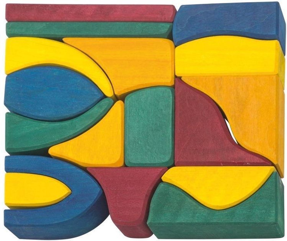 Glückskäfer Houten Bouwblokken 26 Cm Multicolor 17-delig