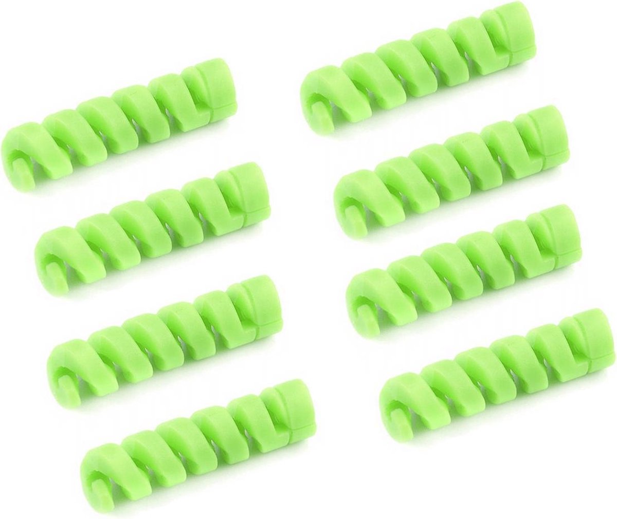 Kabelbeschermer 8 stuks voordeelset - Kabel beschermer iPhone en Samsung - Groen