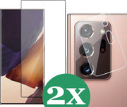 Samsung Note 20 Ultra Screenprotector - Samsung Galaxy Note 20 Ultra Screen Protector en Samsung Note 20 Ultra Screenprotector Camera - 2 Stuks