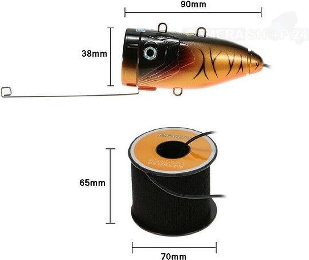 Onderwater camera kofferset - 1000TVL - 50 meter - uwc710b