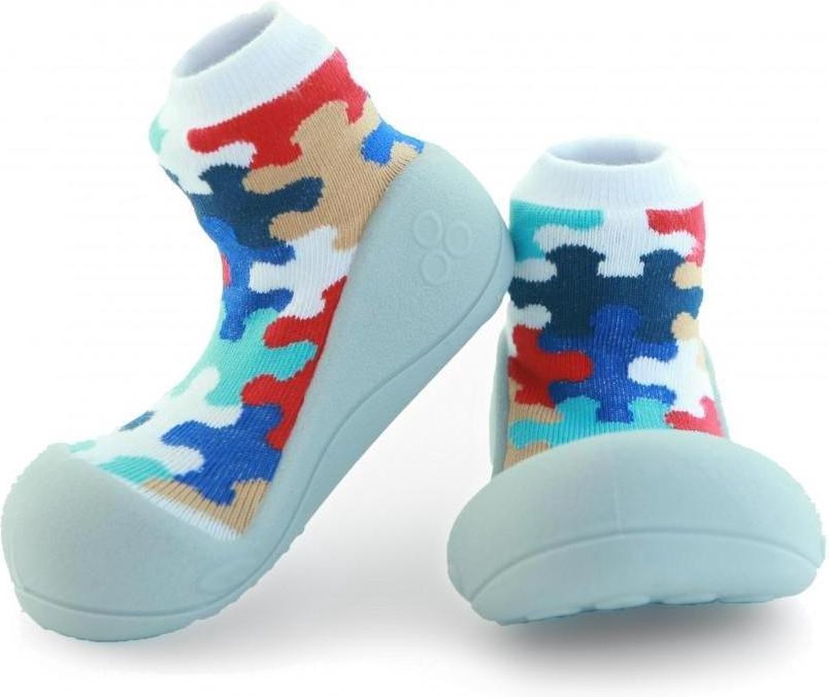 Attipas Puzzle grijs babyschoenen
