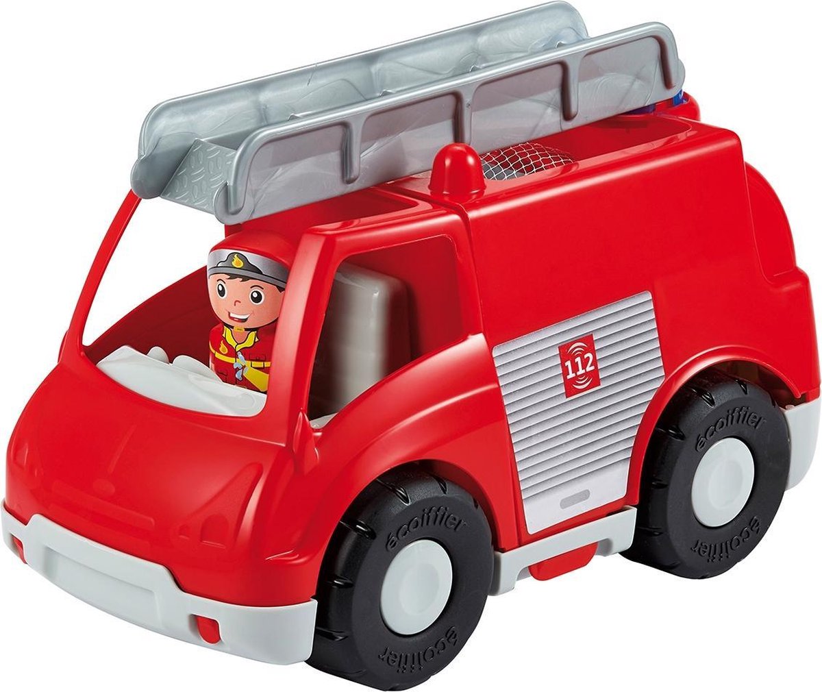 écoiffier Brandweerwagen Met Bouwblokken 27 X 15 X 18 Cm
