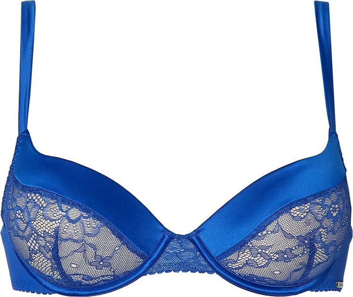 Sapph Push Up Bra Jasmine Dames Cobalt Blue-80b