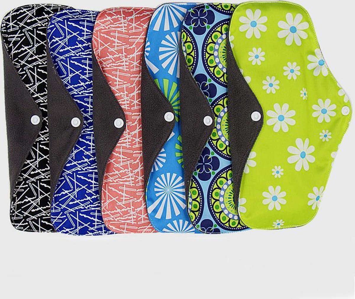 5 stuks bamboe ECO wasbaar Maandverband - herbruikbaar - maandverband
