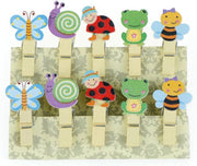 Kleine mini wasknijpertjes Dieren 10 stuks