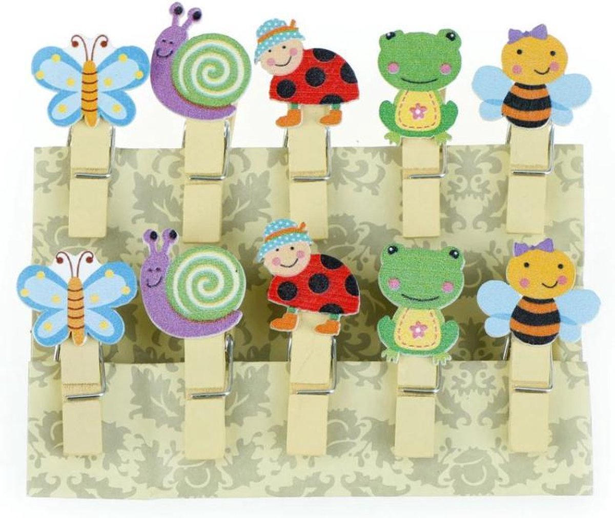 Kleine mini wasknijpertjes Dieren 10 stuks