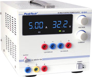 PeakTech 6150 Digitale laboratoriumvoeding 0 - 30 V / 0 - 5 A DC / 5 V / 500 mA vast / 12 V / 500 mA vast