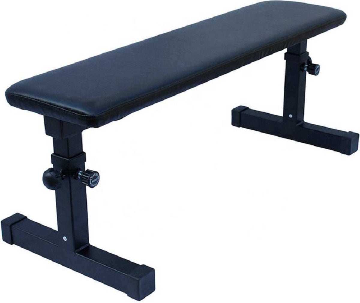 MaxxSport Vlakke halterbank - Trainingsbank - Flat Bench - Trainingsbank - verstelbaar in hoogte - 110x45cm