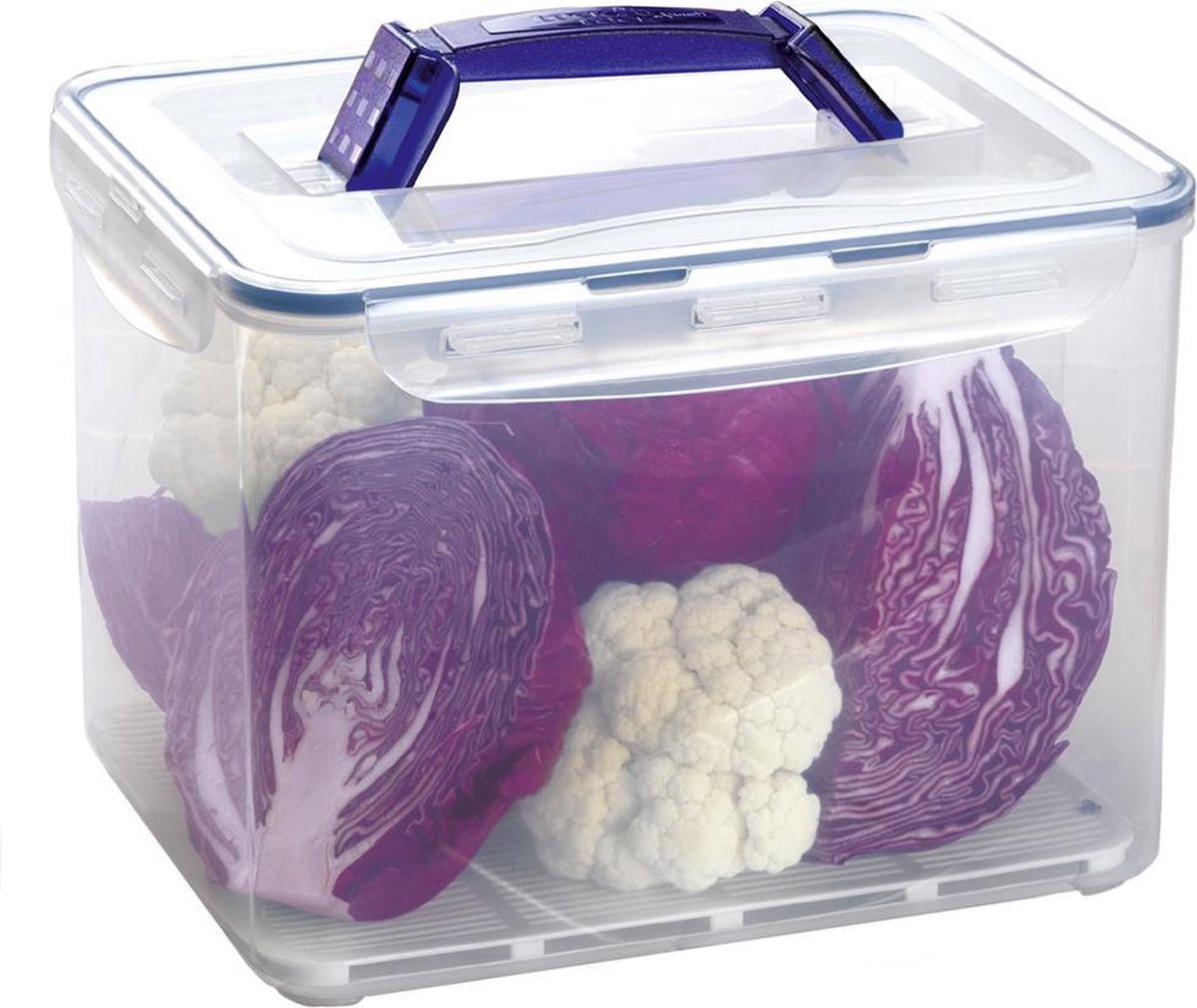 Lock&Lock Vershouddoos | Opbergbox  - Incl handgreep - 10 liter - Transparant