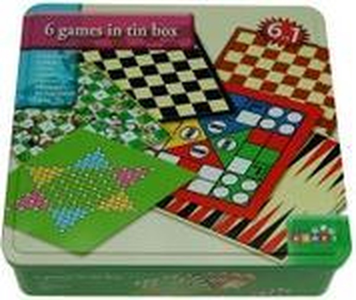 6-in-1 spel in blik