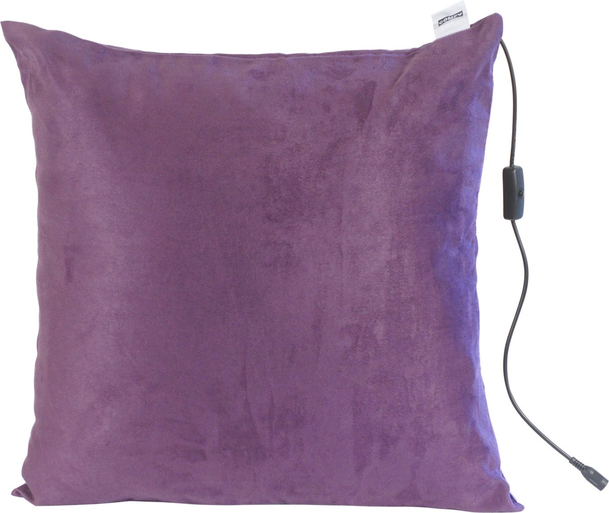 Massagekussen - paars - massageapparaat met infrarood warmtefunctie - adapter voor auto - gekleurde wasbare hoes - Comfy