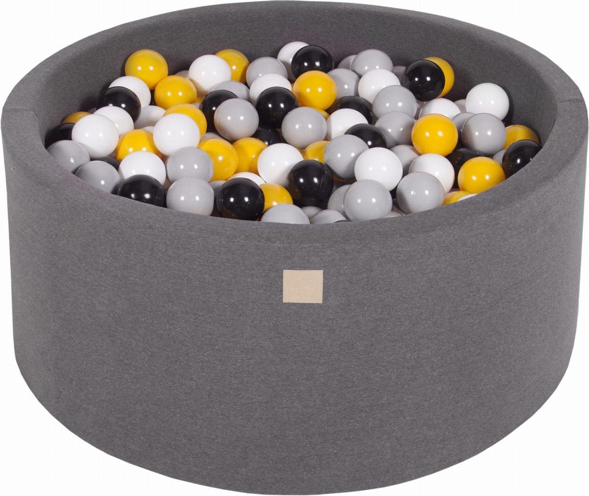 Ronde Ballenbak set incl 300 ballen 90x40cm - Donker Grijs: Grijs