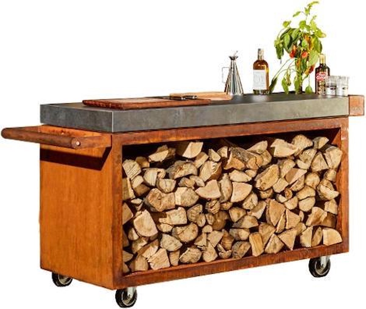 OFYR Mise en Place Tafel Corten 135 PRO Keramiek Donker Grijs