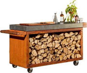 OFYR Mise en Place Tafel Corten 135 PRO Keramiek Donker Grijs