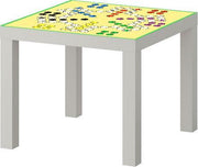 IKEA® Lack™ tafeltje met Ludo print voor Ludo spel incl. stukken