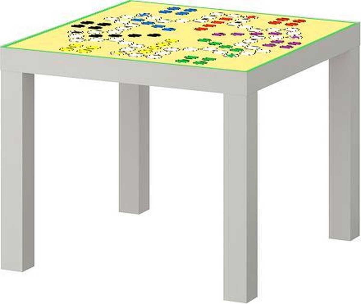 IKEA® Lack™ tafeltje met Ludo print voor Ludo spel incl. stukken