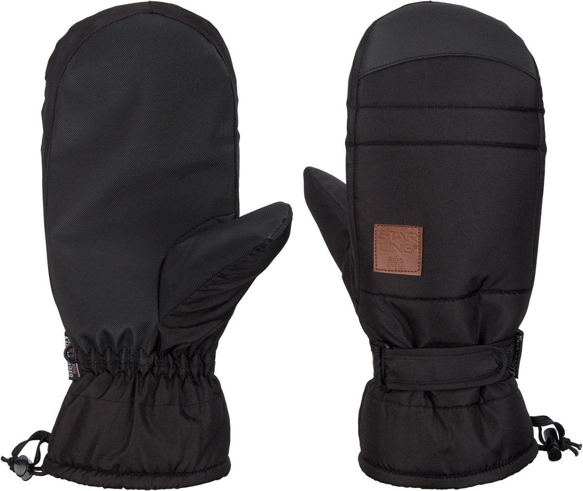 Starling Skiwanten Deluxe Sr - Nieve - Zwart/Antraciet - 9/L