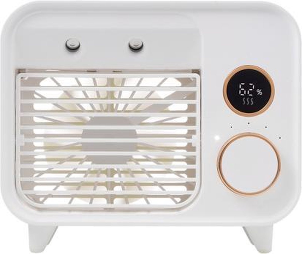 F853 Desktop-luchtbevochtigingsspray Mini-airconditioningventilator (wit)