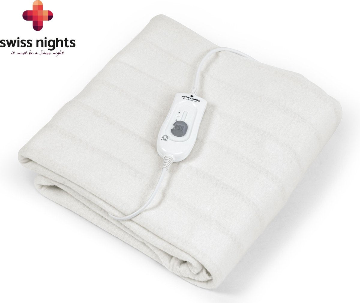 Swiss Nights Elektrische Onderdeken - 80x150 - Eenpersoons - Wit