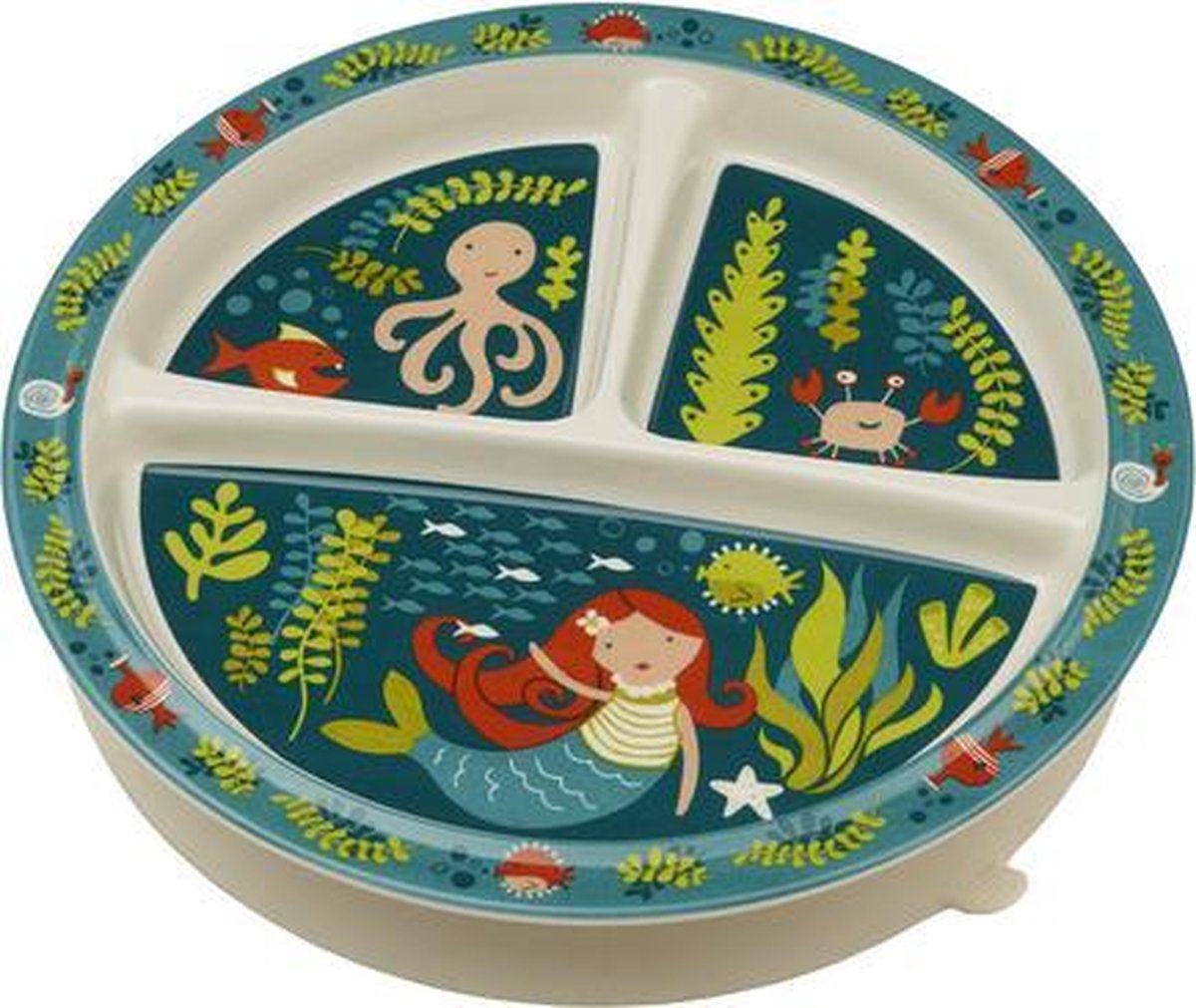 Sugar booger bord met 3 vakken Mermaid