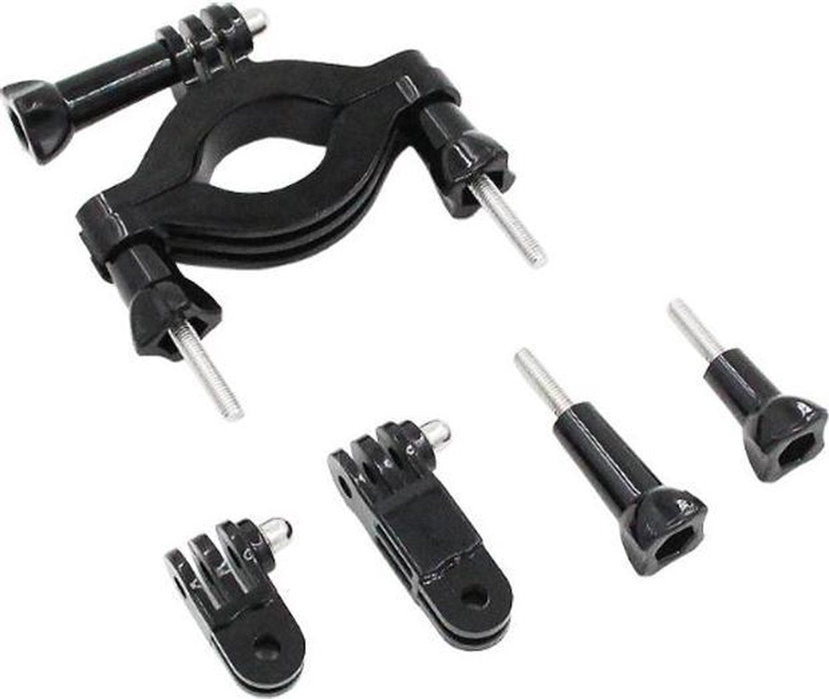 PRO SERIES Grote Diameter 3.5-6.35cm Fiets Motorfiets Stuur Zadelpen 3 Weg Verstelbare Zwenkarm voor GoPro / DJI OSMO en Sports / Action Cameras
