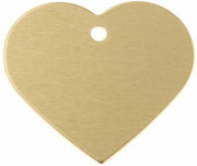 Hondenpenning Hart Klein goud | 1 zijde graveren | 22x20 mm | Anod.Alu.