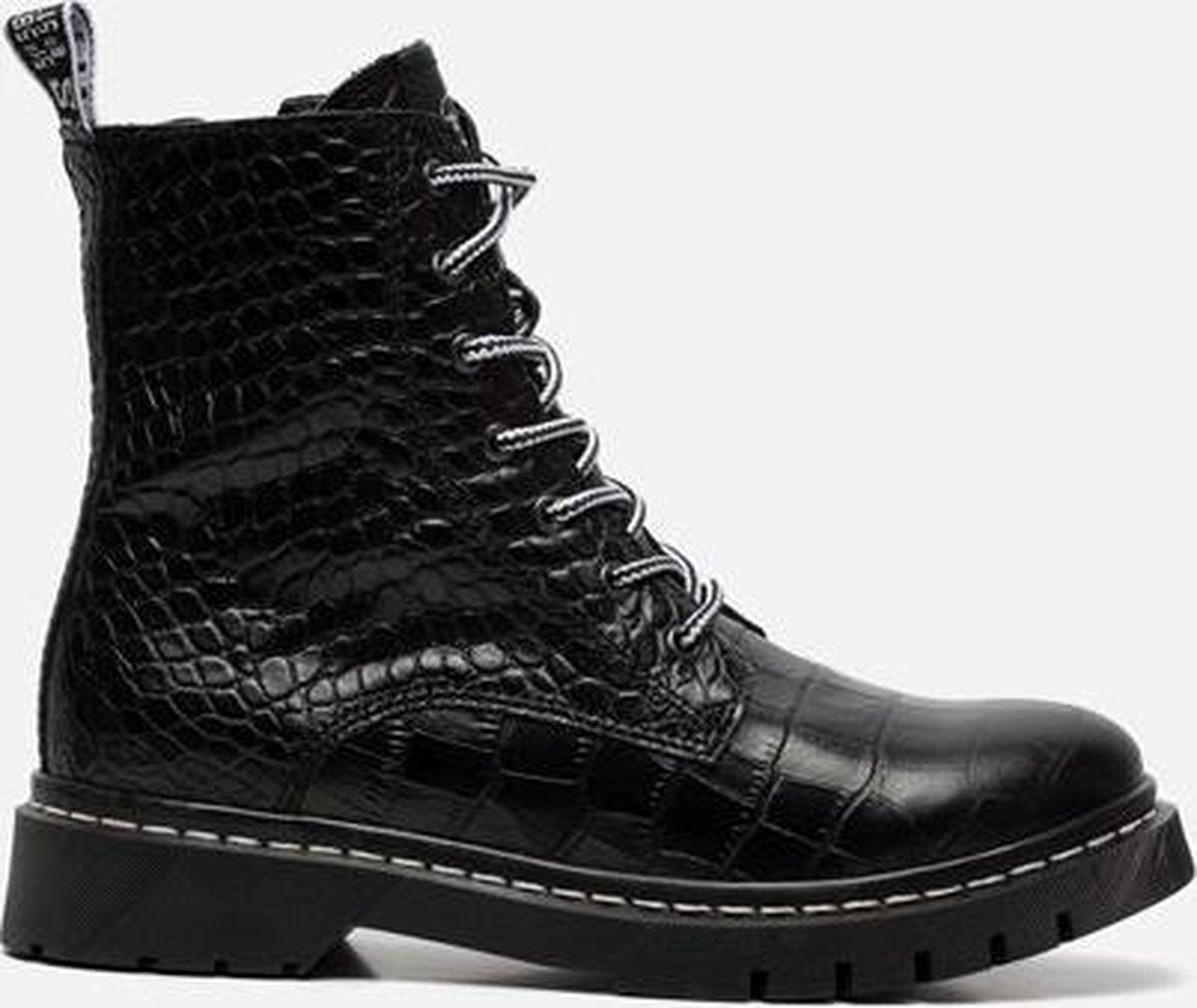 Tamaris Veterboots zwart - Maat 36