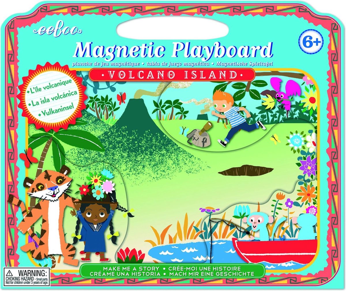 Eeboo Magnetic Playboard: VOLCANO ISLAND