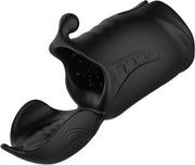 Alpha Plus Sleeve Masturbator met Krachtige Vibraties en Stimulerende Ribbels voor Penis en Balzak