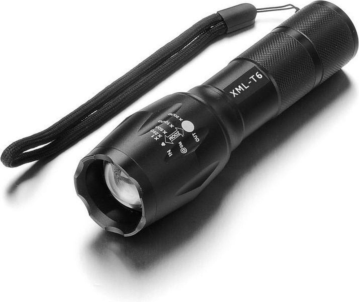 UV XML-T6 Zaklamp AAA 18650 Waterdichte Violet Paarse LED - Zwart