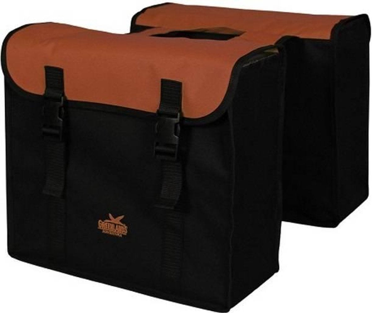 Greenlands - Dubbele Fietstas - 34 Liter - Zwart;Rood