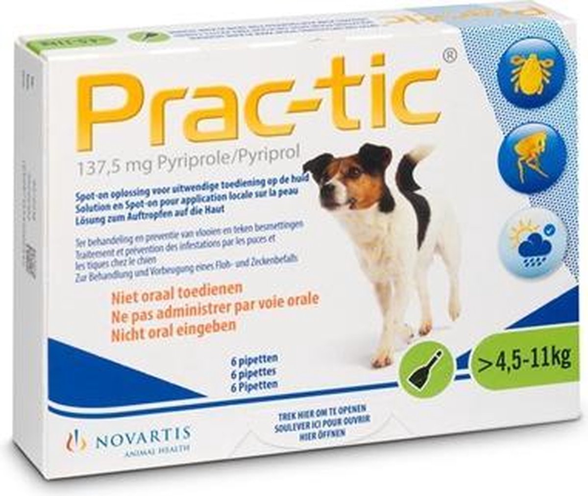Prac-Tic Anti vlooienmiddel Prac-Tic S 4
