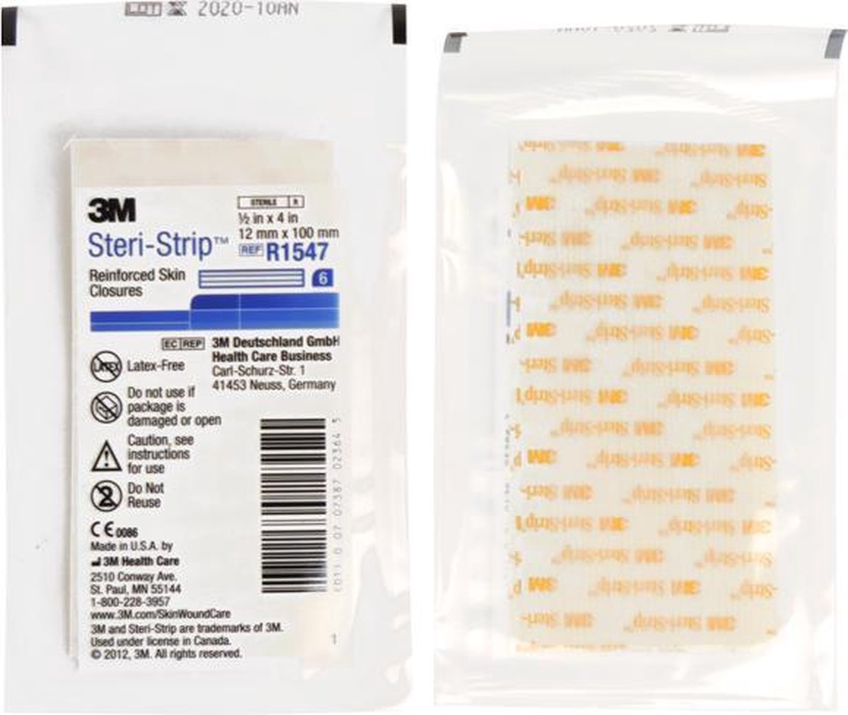 3M Hechtpleister Steristrip 12 mm x 100 mm per 10 x 6 strips