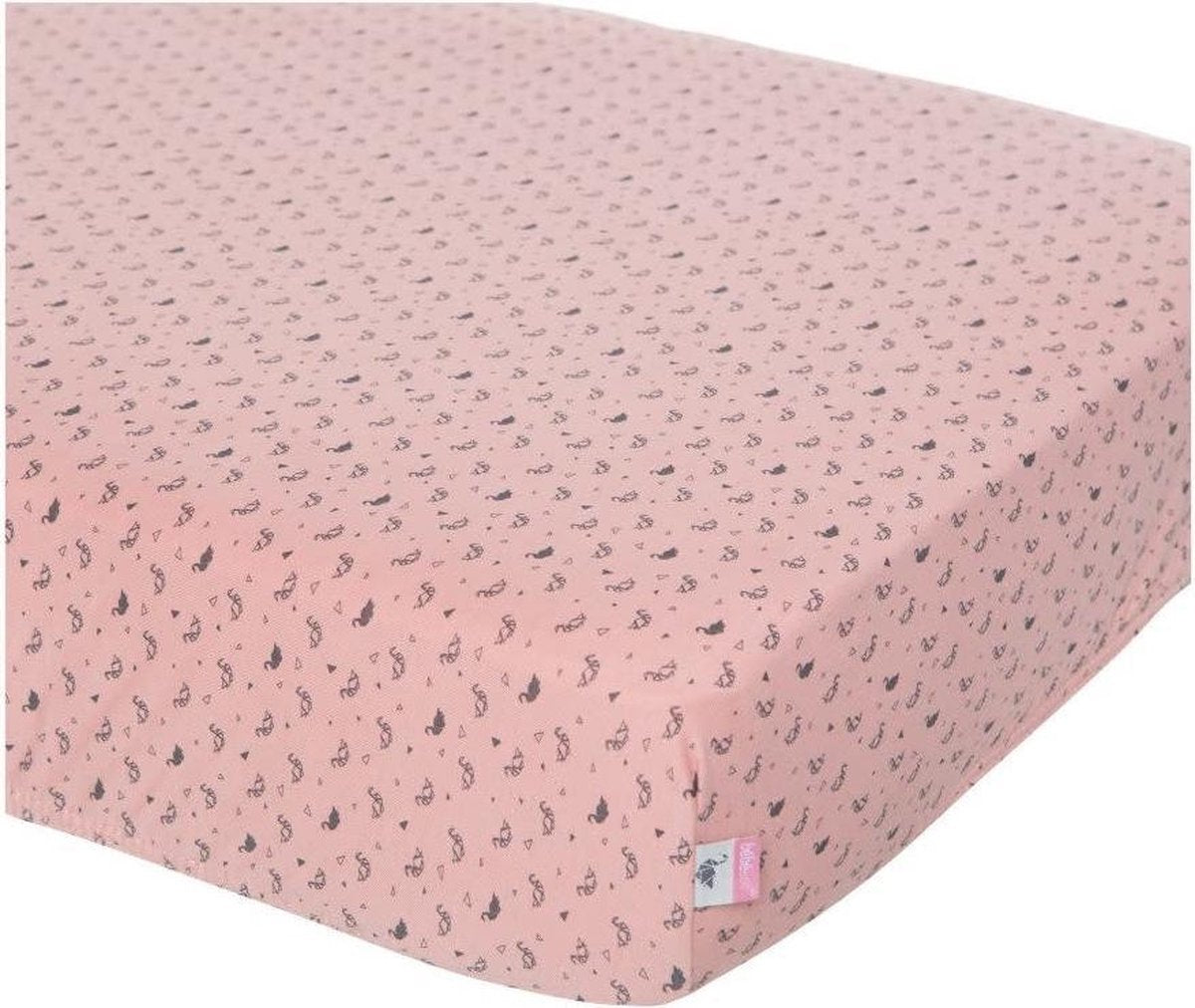 bébé-jou Fabulous Hoeslaken ledikant 60x120 cm - Swan