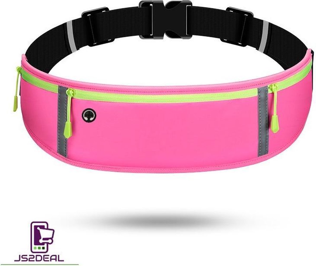 JS2DEAL - heuptasje sport - Roze – running belt – hardloop heuptas - verstelbare buideltas