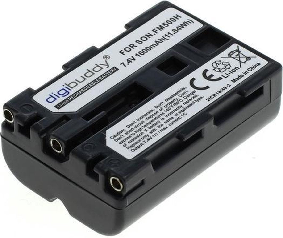 digibuddy A Merk Accu Batterij Sony NP-FM500H - 1600mAh