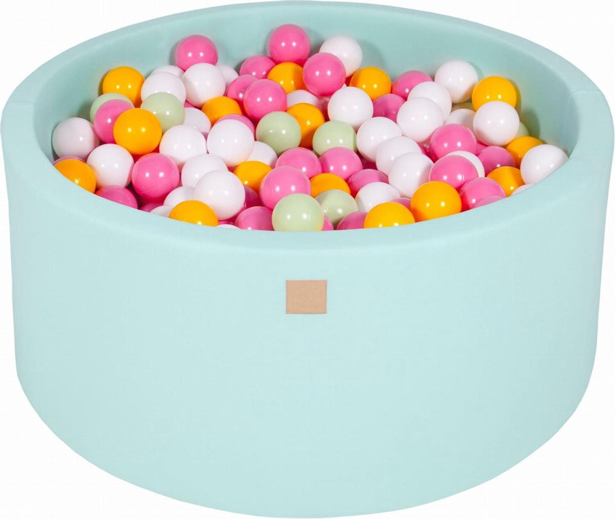 Ronde Ballenbak set incl 300 ballen 90x40cm - Mint: Wit