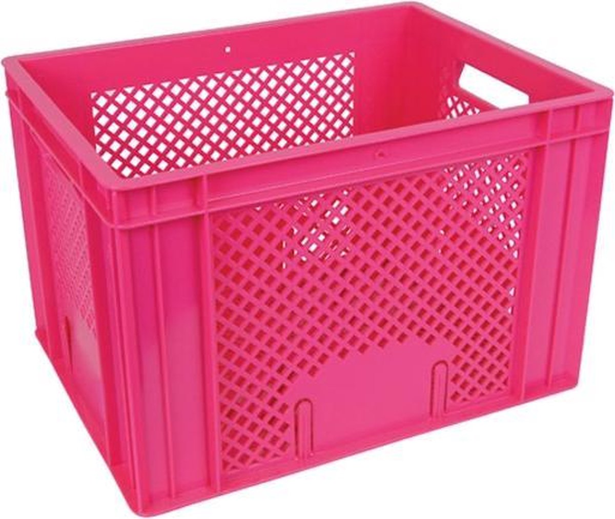 Fietskrat roze 400x300x260mm