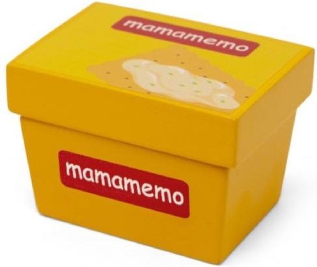 Mamamemo Speelgoedeten Smeerkaas Junior 10 X 13 Cm Hout Geel