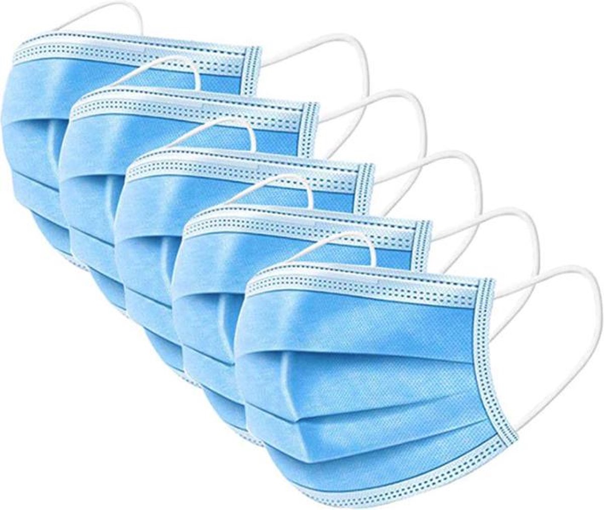 Mondmaskers 3-laags in gesealde verpakking - 10 stuks