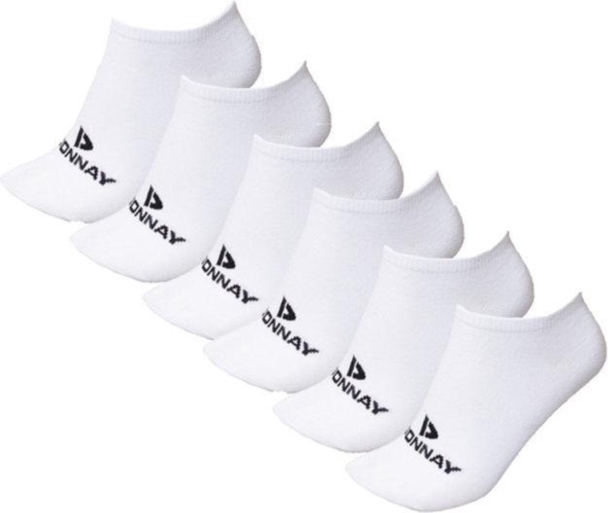 Donnay - Sneakersokken - 6 Paar - Wit - 43-46